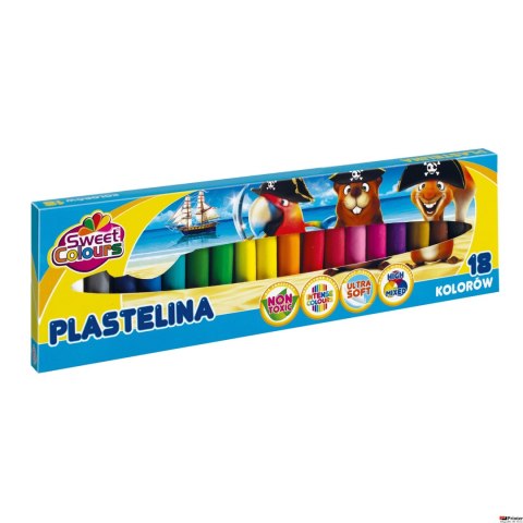 Plastelina 18 kolorów Sweet Colours 90515 KOMA-PLAST