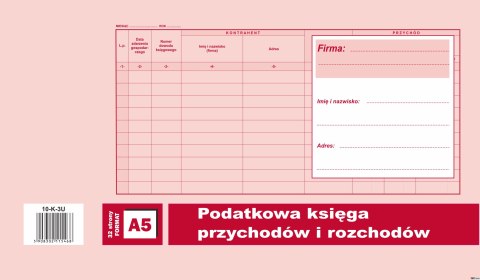 K-3U Podatkowa księga przychodów i rozchodów A5 offset MICHALCZYKiPROKOP