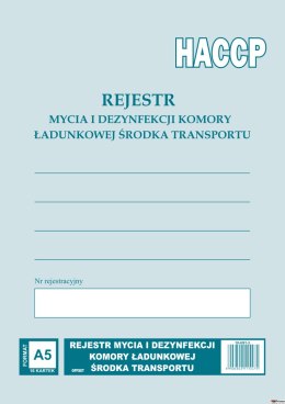 H-91-3 Rejestr mycia i dezynfekcji komory ładunkowej MICHALCZYK