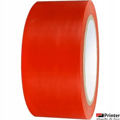 Taśma_oznaczeniowa czerwona podłogowa 50mmx33m