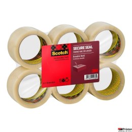 Taśma pakowa SCOTCH SECURE SEAL, 50mm, 66m, transparentna