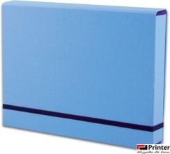 Teczka A4 Lux na gumkę błękit TT8033