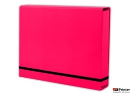 Teczka A4 Lux na gumkę róż malin. TT7828 (X)