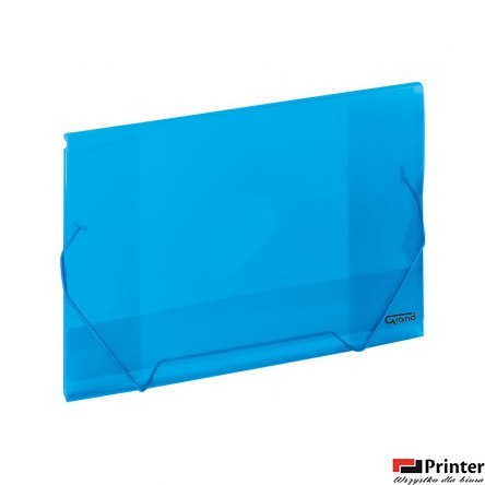 Teczka kopertowa A4 na gumkę ZP041 niebieska 120-1226 GRAND