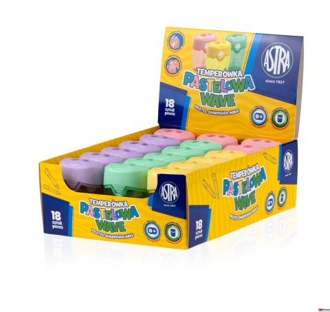 Temperówka z dwoma otworami Astra Wave pastelowa 404120002