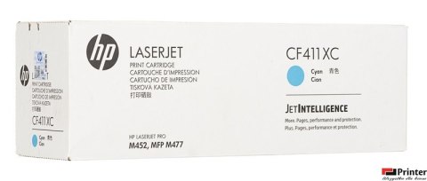 Toner HP 410X (CF411XC) niebieski 5000str kor M450/M452/M470/M477