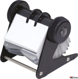 Wizytownik obrotowy DONAU, na 400 wizytówek, czarny