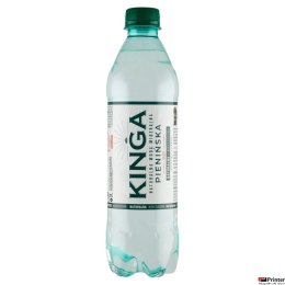 Woda KINGA PIENIŃSKA 0,5L (12szt.) NATURALNA delikatnie gazowana (zielona)