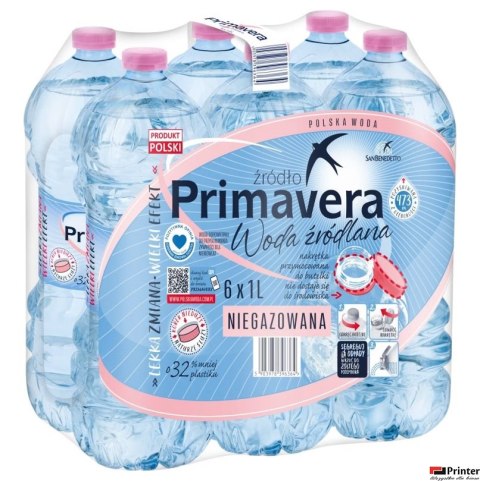 Woda PRIMAVERA 0.5l niegazowana zgrzewka 6 szt.