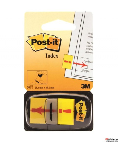 Zakładki indeksujące POST-IT_ z nadrukiem _wykrzyknik_ (680-33), PP, 25,4x43,2mm, 50 kart.
