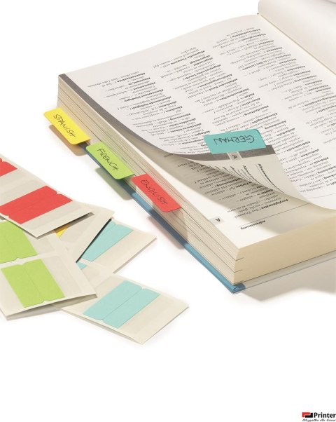 Zakładki samoprzylepne dwustronne indeksy (24szt.) szer.40mm QUICK TAB 840600 DURABLE