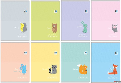 Zeszyt A5 16 3-lin.kolor B&B 90g INTERDRUK