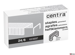 Zszywki CENTRA 24/6 box 1000, 623697