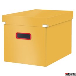 Pudełko do przechowywania Leitz C&S Cosy, duże, rozmiar L, żółte, 53470019