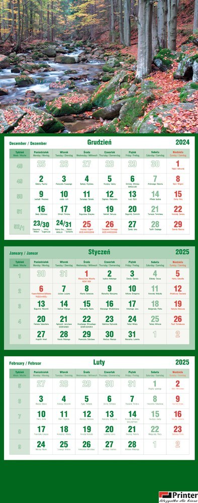 Kalendarz trójdzielny 2026 Strumień Michalczyk i Prokop T-105T-08