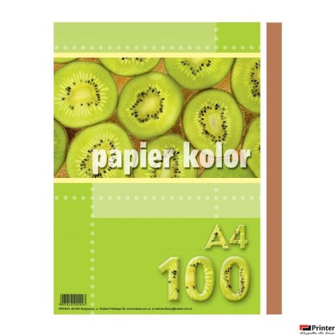 Papier xero A4 brązowy (100 arkuszy) KRESKA