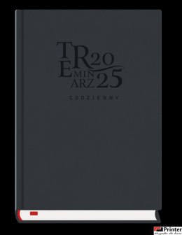 Terminarz Codzienny A5 2026 - czarny Michalczyk i Prokop T-255T-1V kalendarz dzienny (sb i nd na oddzielnych stronach)