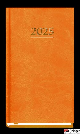 Terminarz Kieszonkowy 90x165mm 2026 - pomarańczowy Michalczyk i Prokop T-231V-P kalendarz 1 tydzień na 2 stronach