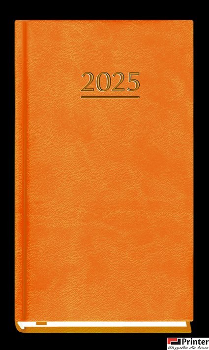 Terminarz Kieszonkowy 90x165mm 2026 - pomarańczowy Michalczyk i Prokop T-231V-P kalendarz 1 tydzień na 2 stronach