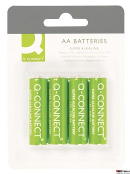 Baterie super-alkaliczne AA, LR06, 1,5V, 4szt., typu Q-CONNECT KF00489