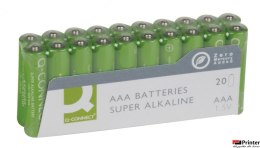 Baterie super-alkaliczne Q-CONNECT AAA, LR03, 1,5V, 20szt. KF10849
