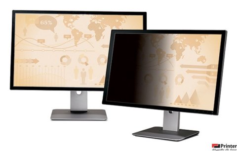 Bezramkowy filtr prywatyzujący 3M_ (PF23.0W9), do monitorów, 16:9, 23, czarny