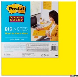 Bloczek samoprzylepny POST-IT_ Super Sticky Big Notes (BN11 -EU), 280x280mm,1x30 kart., żółty, 3M-70006850690