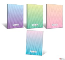 Brulion A5 96_kartek, OMBRE POWDER kratka z marginesem TOP 2000 400122231