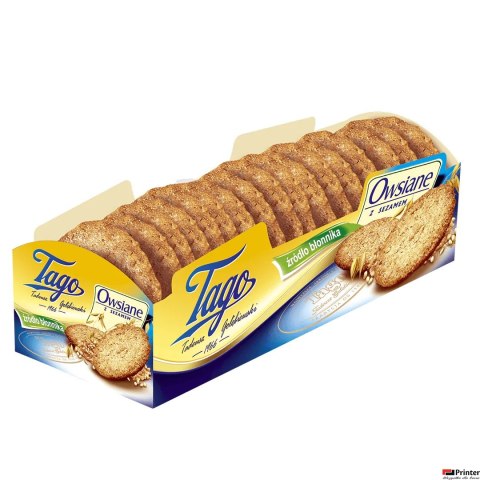 Ciastka TAGO owsiane z sezamem 180g