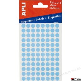 Et.kółka 8mm/288szt niebieskie APLI 02045