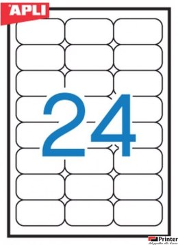 Etykiety 02871 64*33.9zaokrą* glone pomarańczowe (20)APLI