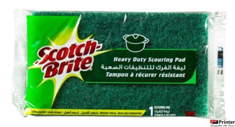 Gąbka do zmywania SCOTCH BRITE, uniwersalna, do garnków i patelni, zielona
