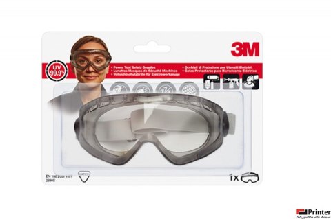 Gogle ochronne 3M (2890), transparentne