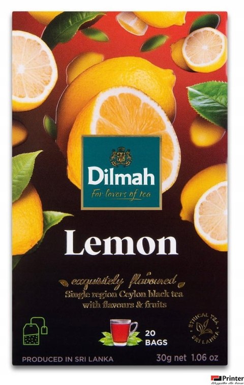 Herbata DILMAH LEMON (20 kopert) czarna