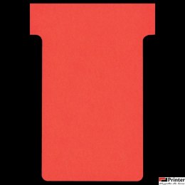 Karteczki T-Card Nobo, rozmiar 2, czerwone 100 szt. 2002003