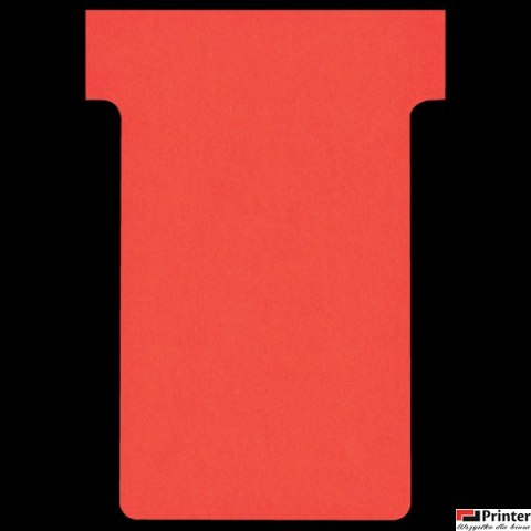 Karteczki T-Card Nobo, rozmiar 2, czerwone 100 szt. 2002003