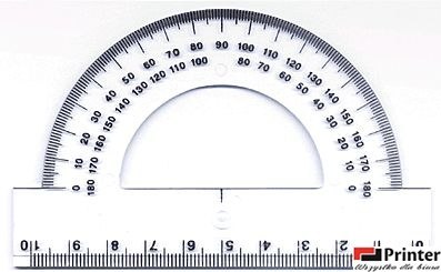 Kątomierz 180 stopni DONAU 10 cm, plastikowy