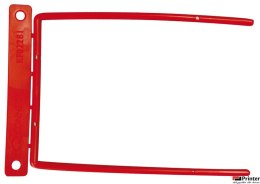 Klips archiwizacyjny czerwony 10cm D-CLIP plik max 8cm KF02281