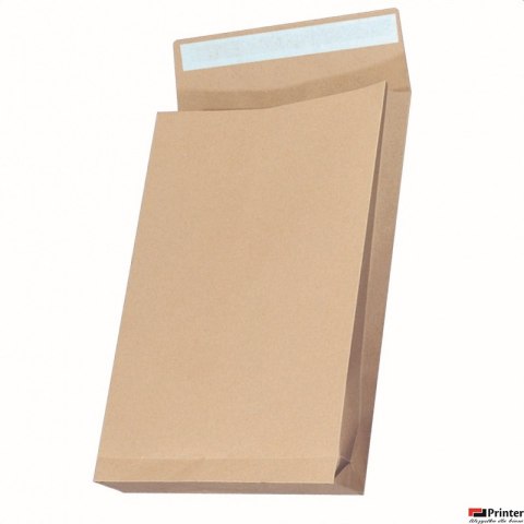 Koperty RBD z taśmą silikonową OFFICE PRODUCTS, HK, B4, 250x353mm, 130gsm, 25szt., brązowe