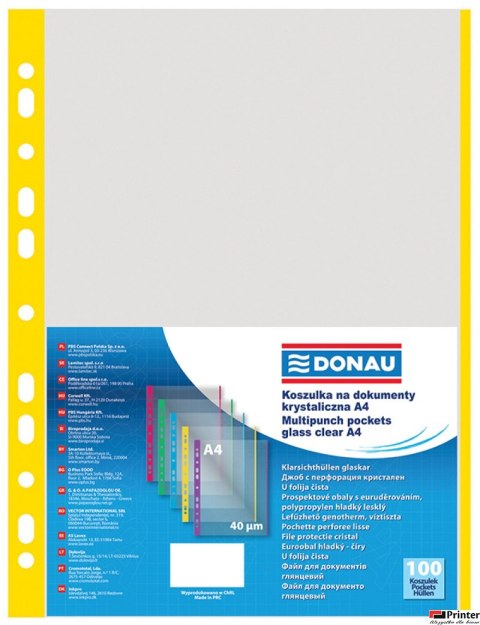 Koszulka żółta krawędź DONAU A4 (100) 1774100PL-11