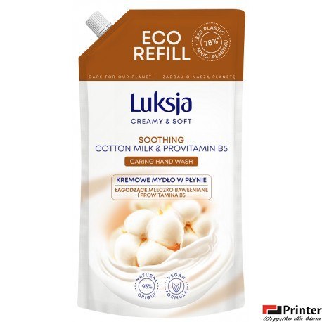 LUKSJA Mydło zapas 400ml COTTON 49138