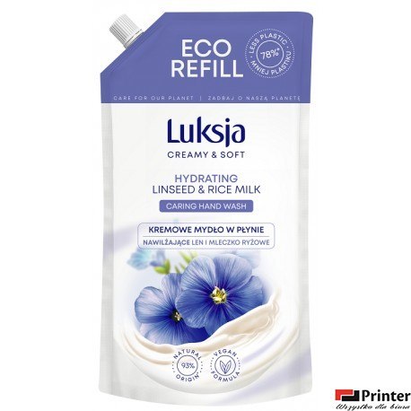 LUKSJA Mydło zapas 400ml LINSEED 49152