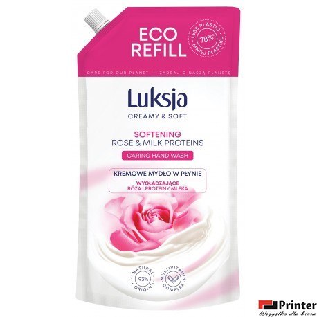 LUKSJA Mydło zapas 400ml ROSE 49145