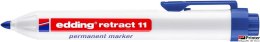 Marker permanentny automatyczny okrągła końcówka 1,5-3 mm niebieski Edding retract11/003/N
