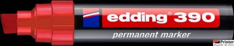 Marker permanentny ścięta końcówka 4-12 mm czerwony Edding 390/002/CZ