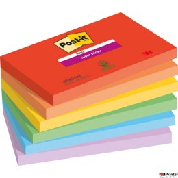 Nowy indeks blk0044011 Bloczek samoprzylepny POST-IT Super Sticky PLAYFUL (655-6SS-PLAY), 127x76mm, 6x90 kart.,