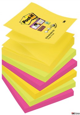 Nowy indeks blk0048011 Bloczek samoprzylepny POST-IT Super sticky Z-Notes (R330-6SS-RIO), 76x76mm, 6x90 kart., paleta Rio de Jan