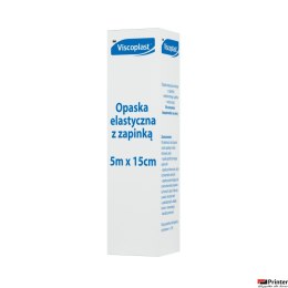 Opaska elastyczna z zapinką VISCOPLAST, 15cmx5m