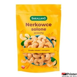 Orzechy nerkowca solone 70g BAKALLAND