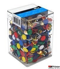 Pinezki kolorowe (750szt) 3751 E&D plastikowe pudełko